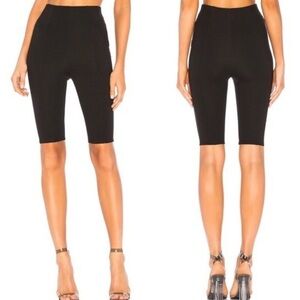 LPA City Slim Fit Biker Shorts in Black Womens Size Small